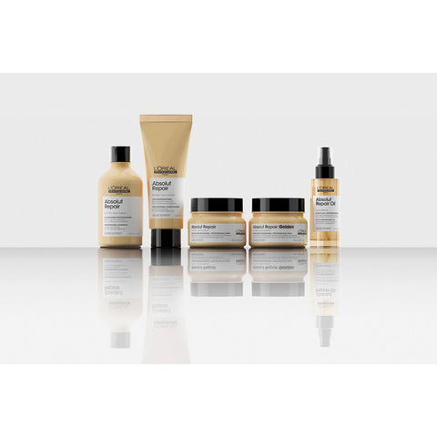 L'Oréal Professionnel Absolut Repair Oil bottle, 90ml, with hair oil applicator and sleek packaging, for damaged hair repair.