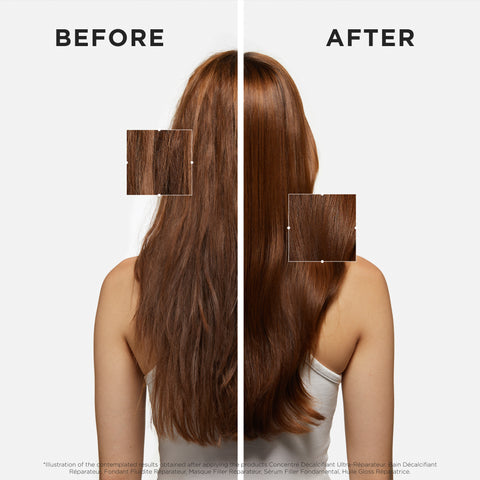 Kérastase Première Decalcifying Ultra-Repairing Pre-Shampoo Treatment bottle, 250ml, with sleek design and product label visible.