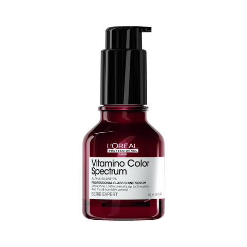 L'Oréal Professionnel Vitamino Color Spectrum Shampoo bundle with two bottles of color-protecting shampoo for vibrant hair care.