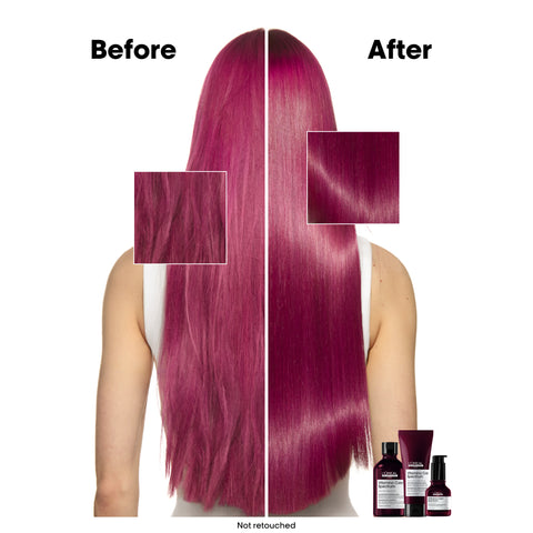 L'Oréal Professionnel Vitamino Color Spectrum Shampoo bundle with colorful bottles for preserving vibrant hair color.
