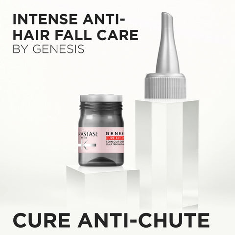 Kérastase Genesis anti-thinning treatment ampoules, 42 small bottles of fortifying hair serum for thinning hair.