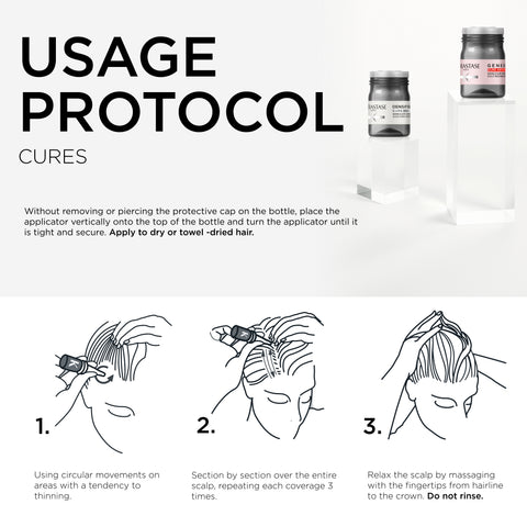 Kérastase Genesis anti-thinning treatment ampoules, 42 x 6ml bottles, for strengthening and fortifying fragile hair.
