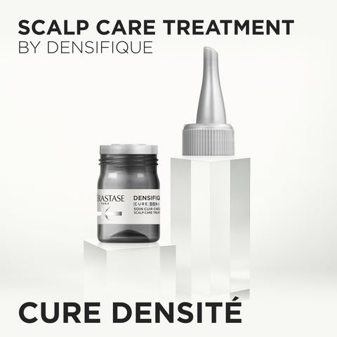 Kérastase Densifique Scalp Treatment ampoules, 42 mini bottles of density-boosting scalp serum for thicker hair.