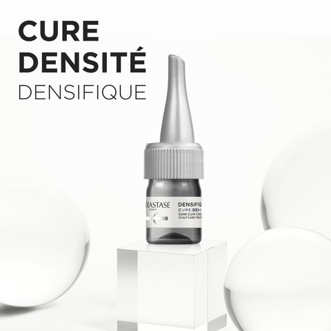 Kérastase Densifique Density Activator Ampoules scalp treatment bottles, 42 vials of 6mL each, for hair density.