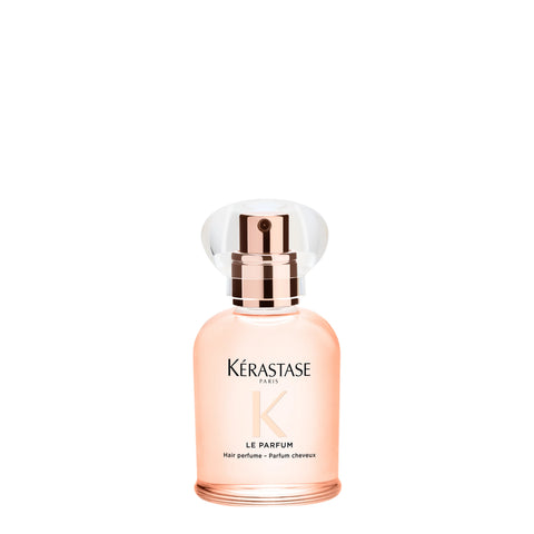 Kérastase Gloss Absolu Le Parfum hair perfume in a 30mL spray bottle, shown with elegant packaging and branding.