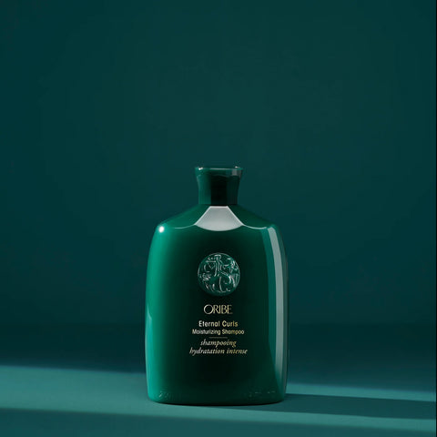 Oribe Eternal Curls moisturizing shampoo bottle with 250ml size, designed for nourishing curly hair.