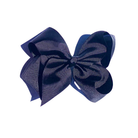 Six 6-inch hair bows with clips in 24 vibrant colors, perfect for children's hair accessories by Perfect Pony Hair.