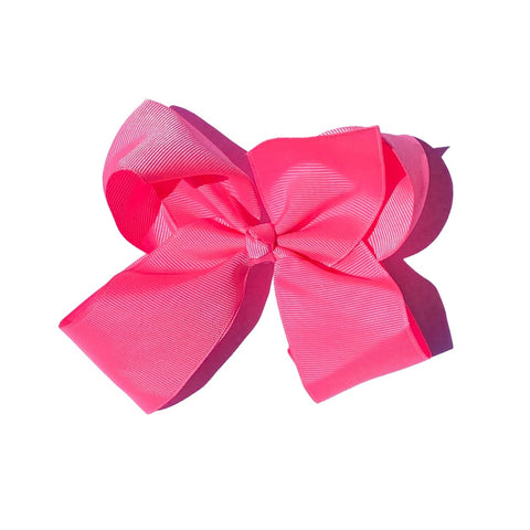 Six-inch hair bows with clips from Perfect Pony Hair in 24 vibrant colors, perfect for kids' hair accessories.