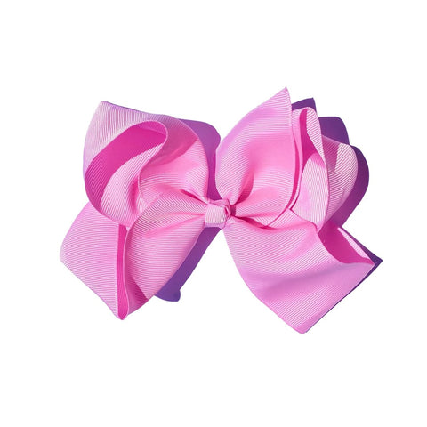 Six-inch Perfect Pony Hair bows with clips in 24 vibrant colors, perfect for children's hair accessories.
