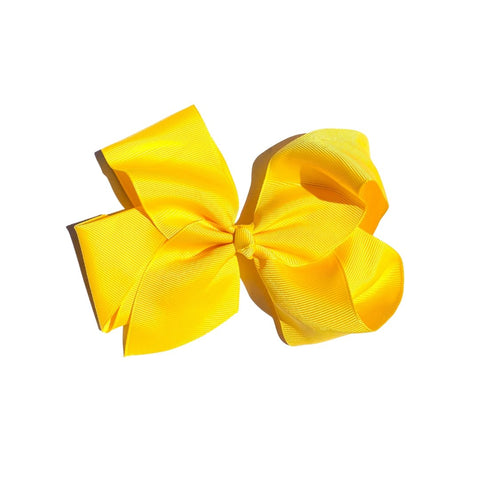 Six-inch Perfect Pony Hair bows with clips in 24 vibrant colors, perfect for children's hair accessories.