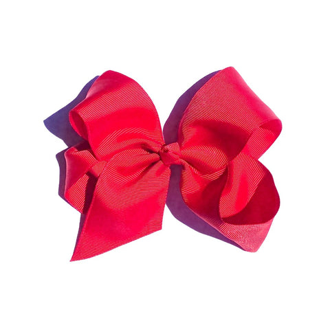 Six 6-inch colorful hair bows with clips from Perfect Pony Hair, perfect for children's hair accessories.
