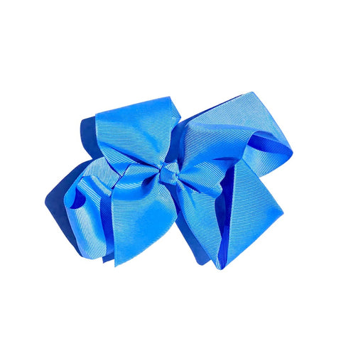Six 6-inch hair bows with clips in 24 vibrant colors, perfect for styling and accessorizing hair.