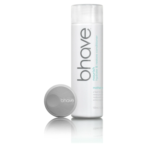 Bhave Nourish conditioner 100ml bottle with label, featuring a sleek design and clear branding on a white background.