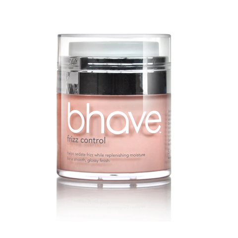 Bhave Frizz Control 50ml bottle with sleek packaging, designed to tame frizz and smooth hair for a polished look