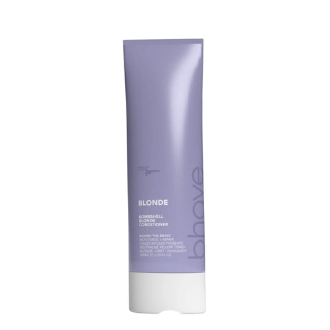 Bhave Bombshell Blonde Conditioner 200ml bottle with pump dispenser, designed for blonde hair care and nourishment.
