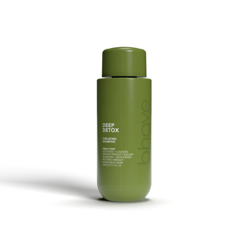 Bhave Deep Detox Shampoo in 300ml bottle with clear label, designed for cleansing and removing buildup from hair and scalp.