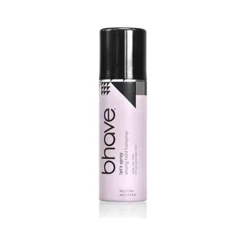Bhave Lets Spray strong hold hairspray in 66ml bottle, styling product with a sleek design and spray nozzle.