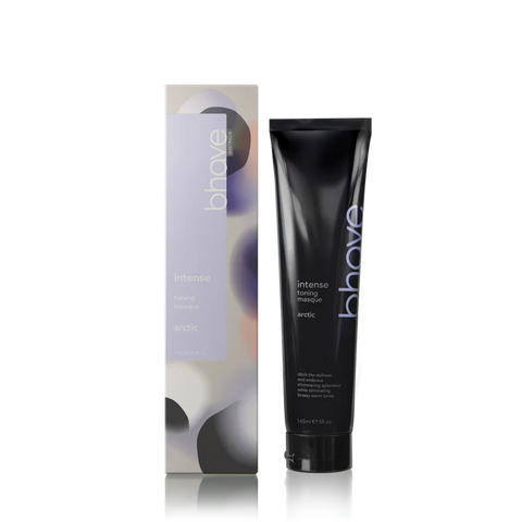 Bhave Intense Tone Mask Artic treatment jar showing the 145ml container with product label and lid, designed for hair toning.