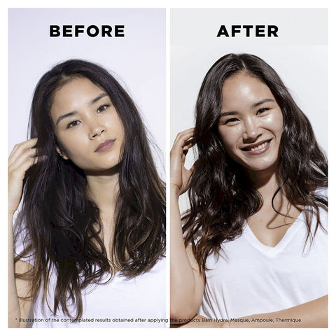 Kerastase Genesis anti-hair fall bundle for medium to thick hair, featuring shampoo, conditioner, and treatment bottles.
