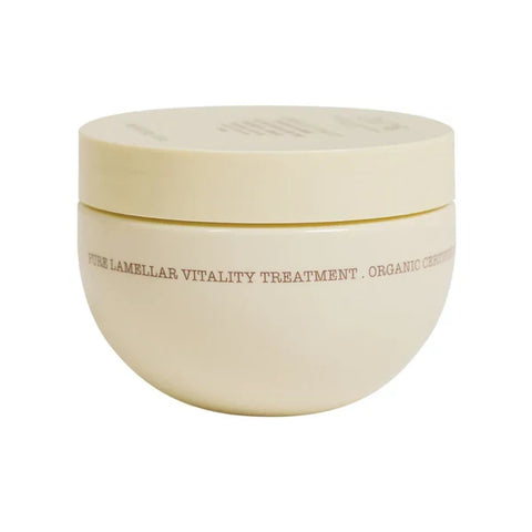 Pure Lamellar Vitality Butter Mask 240ml in a jar, showing the nourishing hair treatment with a rich, creamy texture.