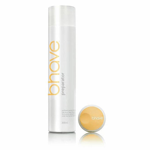 Bhave Preparator 300ml bottle with white cap and clear label for hair care preparation.