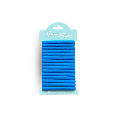 Set of 15 damage-free soft hair ties from Perfect Pony Hair, gentle elastic hair accessories for secure, comfortable wear.