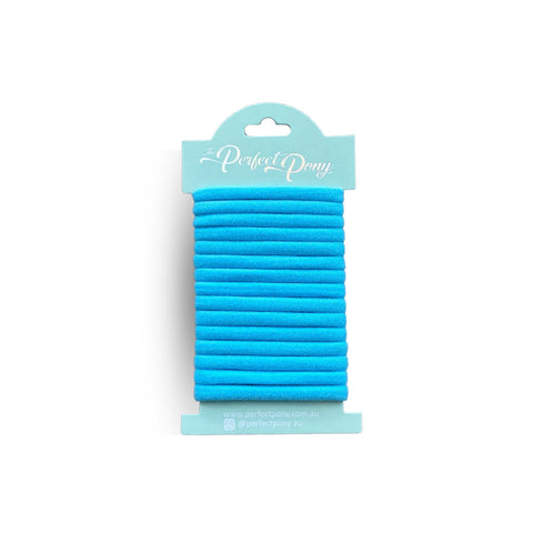 Set of 15 damage-free soft hair ties from Perfect Pony Hair, gentle elastic hair accessories for secure, damage-free styling.