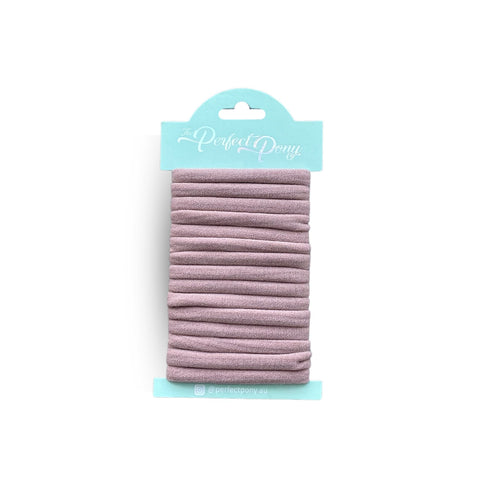 Set of 15 damage-free soft hair ties by Perfect Pony Hair, gentle elastic hair accessories for everyday use.