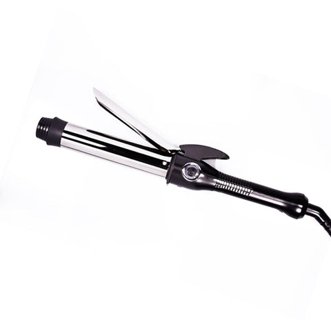 Evy Professional E-Curl 25mm hair curler with a sleek black handle and curling barrel, ready for creating stylish curls.