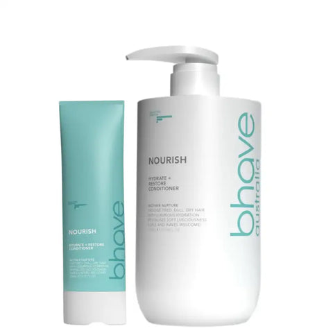 Bhave Nourish Conditioner 750ml bottle, creamy formula with natural ingredients for nourishing and moisturizing hair.