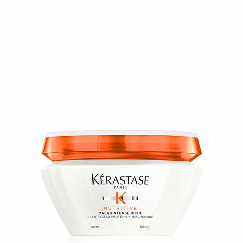 Kérastase Nutritive bundle for very dry hair, featuring nourishing hair masks and care products in elegant packaging.