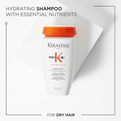 Kérastase Nutritive bundle for fine to medium hair, featuring shampoo and conditioner bottles with sleek packaging.