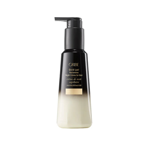 Oribe Lust Restorative Night Creme for Hair in 150ml jar, a nourishing night serum for hair repair and hydration.