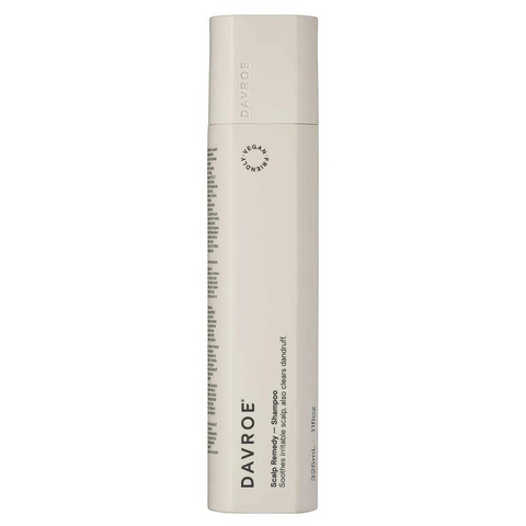 Davroe Scalp Remedy Shampoo 325ml bottle with pump dispenser, designed for scalp care and soothing hair cleansing.