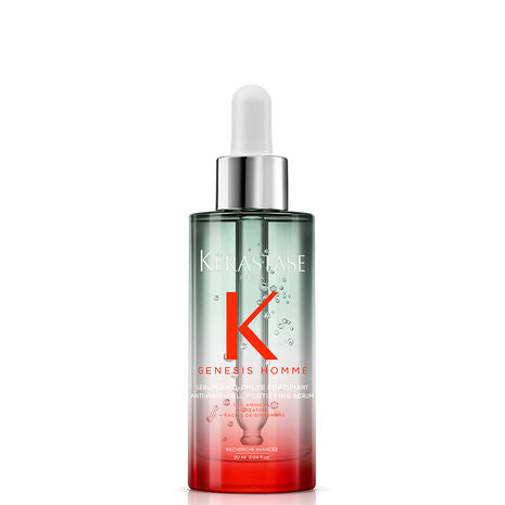Kérastase Genesis Homme Anti-Hair Fall Serum for Men, 90ml, hair care product with a sleek bottle and packaging.