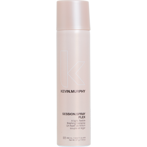Kevin Murphy Plumping & Session Spray bundle featuring a 400ml flexible hold styling spray with a sleek bottle design.