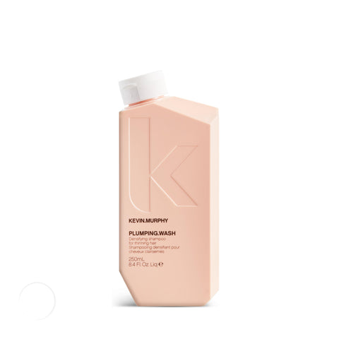 Kevin Murphy Plumping.Wash 250ml shampoo bottle, professional hair care product with volumizing formula for thickening hair.