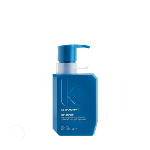 Kevin Murphy Re.Store treatment bottle in 200ml size, with sleek packaging, designed to restore and strengthen hair.
