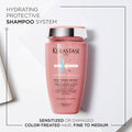 Kérastase Chroma Absolu Respect bundle with hair care products, including shampoo and conditioner for color-treated hair.