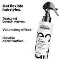 L'Oréal Professionnel Flex Waves styling product bottle with black cap and label, 150ml container for hair styling.