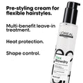 L'Oreal Professionnel Flex Blowdry styling product in a 150ml bottle, with a sleek design and professional branding.