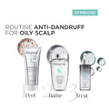 Kérastase Symbiose anti-dandruff hair care bundle for oily scalp, including shampoo and treatment for scalp health.
