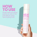 Eleven Australia Heat Styling Protection Spray 159g bottle, showing the protective spray with a pump dispenser for hair styling.