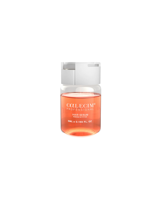 Calecim Hair Serum 5ml for scalp treatment, part of 6-week hair restoration program with PTT-6® for improved hair growth.