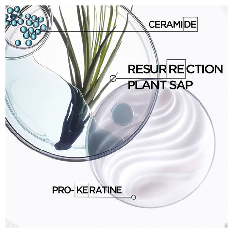 Kérastase Resistance bundle with shampoo, conditioner, and treatment products for damaged hair care, displayed in a bundle pack.