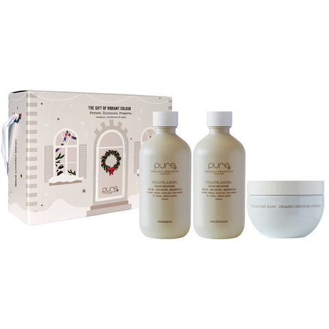 Decorative Pure Colour Angel Christmas Trio featuring three colorful angel ornaments for festive holiday decor.