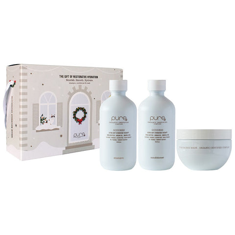 Pure Goddess Christmas Trio set featuring three beautifully crafted goddess-themed figurines with festive holiday details.