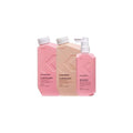 Kevin Murphy Plumping Bundle with shampoo, conditioner, and styling products for voluminous hair in sleek packaging.