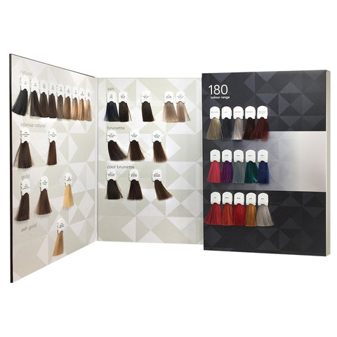 Bhave Colour Chart displaying a range of professional hair colour shades with swatches