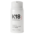 K18 Damage Shield Protective Bundle with K18 Leave-In Molecular Repair Mask in 50ml container, designed for hair repair and protection.